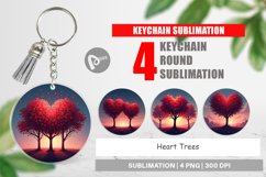 Keychain Heart Trees Product Image 1