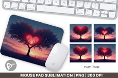 Mouse Pad Heart Trees Product Image 1