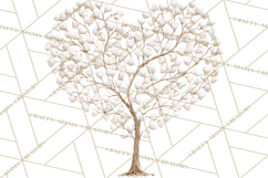 Magical Forest of Hearts Clipart, Valentine Heart Trees PNG Product Image 5