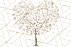 Magical Forest of Hearts Clipart, Valentine Heart Trees PNG Product Image 2