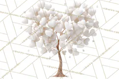 Magical Forest of Hearts Clipart, Valentine Heart Trees PNG Product Image 4