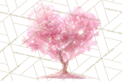 Magical Forest of Hearts Clipart, Valentine Heart Trees PNG Product Image 3