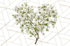 Magical Forest of Hearts Clipart, Valentine Heart Trees PNG Product Image 3
