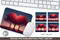 Mouse Pad Heart Trees Product Image 1