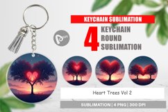 Keychain Heart Trees Product Image 1
