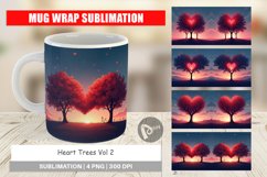 Mug Wrap Heart Trees Product Image 1