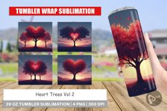 Tumbler Heart Trees Product Image 1