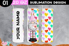 Gnomes for Valentines Day Sublimation Tumbler Product Image 5