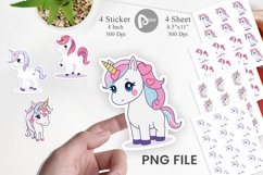 Heart Unicorn Sticker Product Image 1