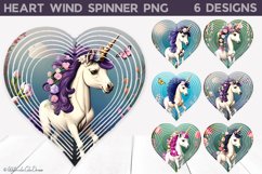 Unicorn Wind Spinner | Heart Unicorn Wind Spinner Product Image 1