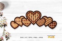 Ornamental Hearts Valentine's 3D Layered Lasercut Bundle Product Image 1