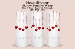 heart valentine skinny tumbler sublimation wrap with high resolution and transparant background are for 20oz and 30oz skinny tumbler