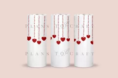 heart valentine skinny tumbler sublimation wrap with high resolution and transparant background are for 20oz and 30oz skinny tumbler