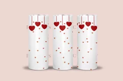 heart valentine skinny tumbler sublimation wrap with high resolution and transparant background are for 20oz and 30oz skinny tumbler
