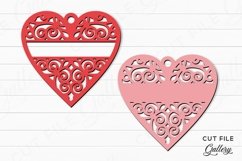 Valentines Gift Tag Heart Monogram Tag bundle Product Image 2