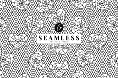 Seamless Heart Web Lace Pattern | Halloween PNG Product Image 1