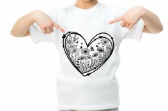 Flower Svg, Flower Heart Svg, Wildflower Blooms Svg Product Image 3