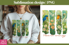 Summer t shirt design, Bird sublimation, brush strokes Product Image 1