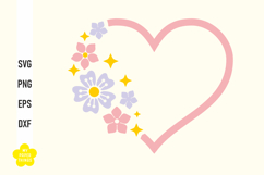 Flower Heart svg cut files are great for creating wonderful decorations. Perfect for creating personalized  shirts, mugs or other decorative crafts