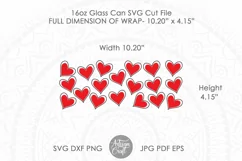  16oz can glass wraps SVG