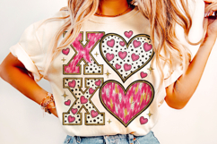 Xoxo Heart PNG, Valentine's Day PNG, Be Mine, Love PNG Product Image 1