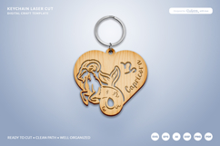 Heart Zodiac Keychain - Capricorn Laser Cut Product Image 1
