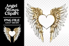 In Memory of Memorial Angel Wings Clipart PNG Product Image 9