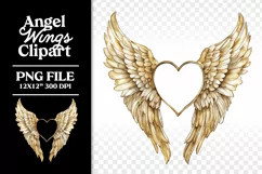 In Memory of Memorial Angel Wings Clipart PNG Product Image 10