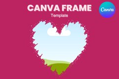 Heart Canva Frame Paint Heart Valentine Photo Frame Love_4 Product Image 1