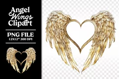 In Memory of Memorial Angel Wings Clipart PNG Product Image 15