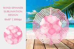 Hearts Wind Spinner Sublimation. Valentines Design PNG 004 Product Image 1
