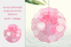 Hearts Wind Spinner Sublimation. Valentines Design PNG 016 Product Image 1