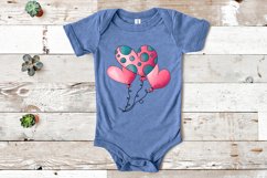 Watercolor Heart Balloons | Valentine&#039;s Day Sublimation Product Image 3