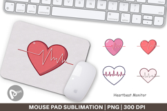 Mouse Pad Heart Monitor Product Image 1