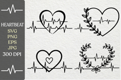 Heartbeat SVG PNG Design Product Image 1
