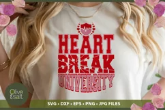 Heartbreak University tshirt sublimation