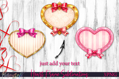 Cute Coquette Valentine Heart Frames | Just Add Your Text Product Image 1