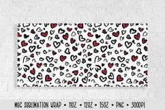 Heart Leopard Mug Sublimation Wrap. 3 Mug Designs Product Image 3