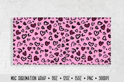 Heart Leopard Mug Sublimation Wrap. 3 Mug Designs Product Image 2