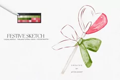 Heart Lollipop Sketch & Color Palette for Procreate Product Image 2