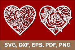 Heart svg, heart template, heart dxf, heart png, Cricut, SVG Product Image 1