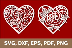 Heart svg, heart template, heart dxf, heart png, Cricut, SVG Product Image 1