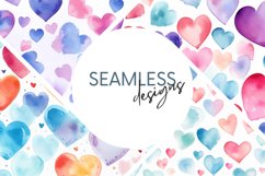 Hearts Seamless Patterns Product Image 1