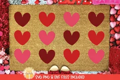 Valentine's Day Quote on Doormat Mockup 