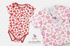 Valentines Digital papers pack, xo seamless file, doodle 023 Product Image 10