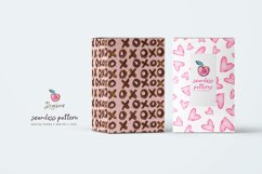 Valentines Digital papers pack, xo seamless file, doodle 023 Product Image 9
