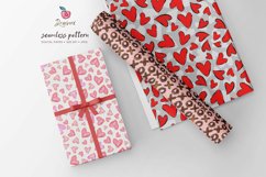 Valentines Digital papers pack, xo seamless file, doodle 023 Product Image 8