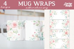 hearts mug wrap sublimation