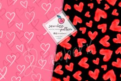 Doodle Hearts Digital Paper, valentines Seamless Pattern 137 Product Image 4