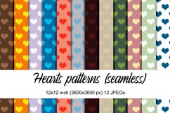 digital papers with heart pattern